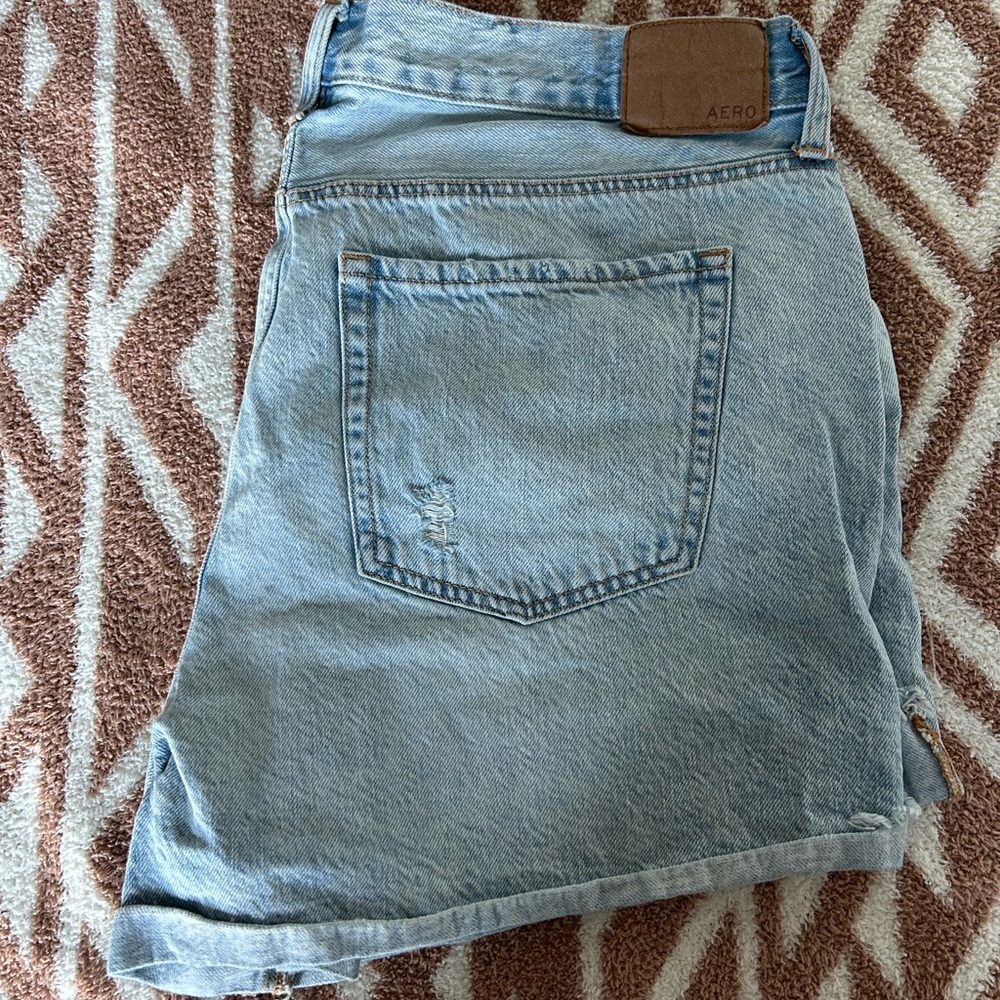 Aeropostale Light Blue Mom Shorts